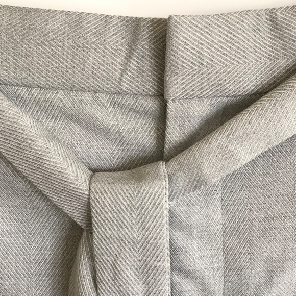 BANANA REPUBLIC Avery Ankle Trouser Pants Gray Belted Women’s Plus Size 14 NWT - Picture 3 of 16